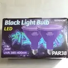 LED Black Light Bulbs 2 Pack, E26 Base 20W (200W Equiv) PAR38 Halloween Party