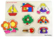 Boat Wooden Knob Puzzle