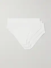 [CDLP] CDLP - + Net Sustain High Brief Set Of Three Tencel Lyocell-blend Briefs - White - large large White