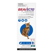 Bravecto Cat Spot On 250Mg Blue >2.8-6.25Kg