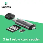 USB Type-C SD Card Reader USB 3.0 2 in 1 OTG Memory Card Adapter TF SD UGREEN