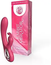 Date Knight Rabbit Vibrator Sex Toy for Women, Clitoris Stimulator & Internal Dildo, Curved Design for Intense Pleasure, Sex Toys for Women, Vibrators Female G-Spot Massager, Adult Toy