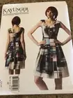 VOGUE AMERICAN DESIGNER #V1353 - KAY UNGER - LADIES DRESS PATTERN 8-16 FF