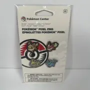 Eevee Vaporeon Jolteon & Flareon Pokémon Pixel Pins (4-Pack) Pokemon Center New