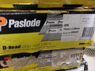Paslode 3000 x D-head framing nail 75 x 3.06mm - B20467