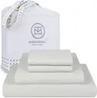 Luxury 800 Thread Count King 100% Cotton Sheets - Light Grey Sateen Weave Bed-Sh
