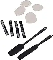 Sourdough Starter Thermometer Strip Breathable Cloth Cover Set with Dough Scrapers for 3-4 in Jar Sizes Complete Baking Supplies Kit for Yeast Starter