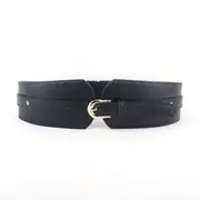 Buckled Elastic Belt Red - One Size