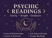 Psychic Reading: 5 Questions - FAST SAME DAY DELIVERY. Empath/Telepath/Medium