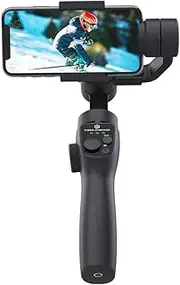 Lyaciomn F10 3-Axis Handheld Gimbal Stabilizer APP Face Tracking Selfie Stick for Smartphone Vlog Anti Shake Video Recording Easy Install Easy to Use, 500437999