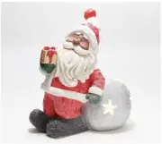 Kringle Express Illuminated Holiday Christmas Santa Claus Snowball Decoration