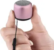 YXYKODM Best Mini Portable Bluetooth Speaker with HD Sound & Bass I Smallest Wireless Bluetooth Speakers for Phone/PC/Tablet I Photo Selfie Button Answer Phone Calls I Cute Tiny Speaker (Rose Gold)