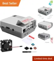 Lightweight Nes3Pi Gaming Case with Cooling Fan - For Raspberry Pi 2B/3B+