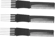 OHPHCALL Carbon Fiber Anti-static Hair Comb 3pcs Rat-tail Combs Hair Brush for Curly Hair Styling Tools for Women Men