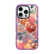 iPhone 16 Pro Impact Case MagSafe Compatible Clear 3 Vintage Posh Android case
