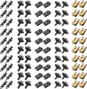 100 Pcs Car Screws and Bolts, Undertray Screws,Auto Body Fender Screws,Car Clips Plastic Rivet Fasteners - Universal U-Nuts Kit Engine Under Cover Splash Shield Guard Body Bolts