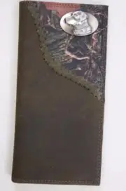 ZEP-PRO Labrador DOG LAB Leather Fence Row Camo WALLET ONLY NO BOX