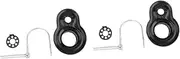 Kisangel 2 Sets pet bicycle accessories trailer baby child Accessories Cycling coupler Connector bike stroller Stainless steel Tractor hook up appendix adapter bike hook