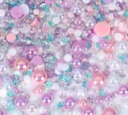 B2G1F! Mixed Flat Back Pearls Rhinestones Embellishments Gems Craft Card Beads