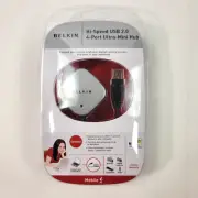 Belkin Part# F5U407 USB 2.0 4 - Port Ultra - Mini Hub *New Factory Sealed*