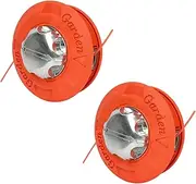 KitchEss 2 Pack Weed Eater Head Replacement, Universal String Trimmer Head for Whipper Snipper, M10 Trimmer Head Weed Wacker Accessories