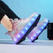 roller skate shoes kids sport 4 wheels sneaker boy girl toy gift child footwear