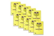 10pc Spirax 906 Lecture Book A4 Notebook School Writing 7mm Ruled 140Pgs Yellow