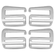 2 Pair g Hook Webbing Slide Buckles 38mm Metal g Hooks Webbing Clips Silver