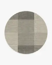 245' Round | Machine Washable Runner Rug | Kid & Pet Friendly | Indoor Rug | Gradasi Grey Rug | Ruggable