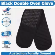 Black Double Oven Glove Double Ended Oven Mitt Kitchen Gloves Pot Holder Hot Pot