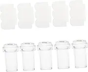 5Pcs Nail Art Stamper with Scrapers Easy Manicure Stamping Tools for DIY Nail Designs for Beginners and Professionals for Special Occasions