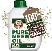 Nani's Pure Neem Oil for Plants Concentrate - Dilute for Use as Organic Neem Oil Spray for Plants, Outdoor & Indoor Use - 100% Cold Pressed - Horticultural Enhanced Plant Health & Shine Need (17 oz)
