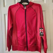 AND1 Men's Double Team Jacket Red Zip-Up Hoodie S