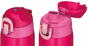 日本【THERMOS】2WAY水壺 保溫壺 保冷壺 兒童用 600ml 粉色米奇