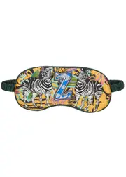 Jessica Russell Flint Z Is For Zebra Silk eye Mask - Multicoloured - One Size One Size