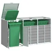 Triple Garbage Rubbish Waste Wheelie Bins Storage Shed Cover Enclosure