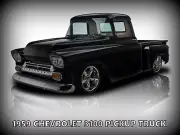 1959 Chevrolet Apache Pickup Truck in Black NEW Metal Sign: 12x16" Ships Free