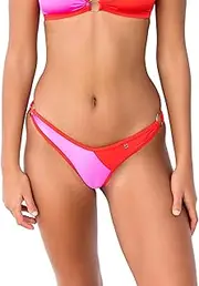 [Wicked Weasel] Sexy Swimwear Matt Lycra Shiny Tangerine Strawberry 2569 Cheeky Bikini Bottom