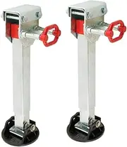 2x AL-KO 590mm Drop Down Stabiliser Leg Corner Fitted with Big Foot