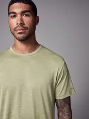 Sage Green Active Gym Training T-Shirt (B40569) | $16