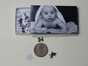 Mini Jigsaw Puzzle 100 piece 1:12 "Baby Under a Towel"
