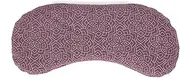 Bodhi Soft Cotton Eye Pillow | Organic Linseed & Organic Lavender Filling | Vegan | Eye Mask for Yoga, Relaxation & Meditation | Bloom, Aubergine