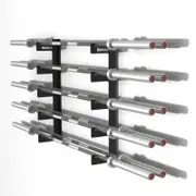 SMAI Barbell Storage - 10 Wall Rack - Black