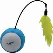 Scream M Roll-O Tumbling Ball Cat Toy-Blue and Green