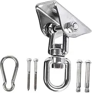 BESPORTBLE 1 Set Swivel Fixed Hook Swing Hanging Kit Hammock Fixed Accessories Swing Fixed Hook Hammock Hook Swing Chair Hook Silver