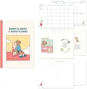 Monolike B6 Happy and Lucky Diary 6 Month Planner, Rooftop - Academic Planner, Weekly & Monthly Planner, Scheduler, Undated Planner, 128x182mm