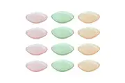 12PK Lemon & Lime Moroccan Deco Dinner Plate 25cm Amber Green Pink Assorted