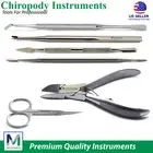 Nail Podiatry Kit Care Chiropody Manicure Pedicure Tools Ingrown Toenail Cutter