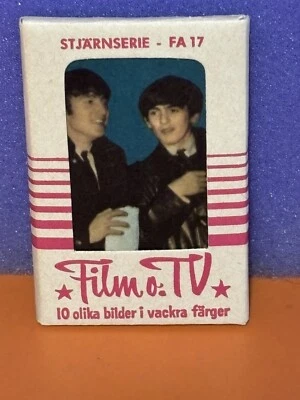 1965 BEATLES STJANESARIE - FA17 DUTCH SEALED WAX PACK=LENNON & HARRISON on TOP!