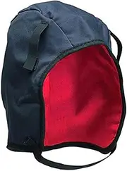 [TopHomer] Flame Retardant Winter Hard Hat Liner, Insulated Fleece Lined with Shoulder Length and Harness Connection for Spark Resistant Safety Helmet, Blue, One Size